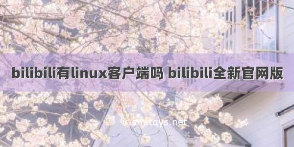 bilibili有linux客户端吗 bilibili全新官网版