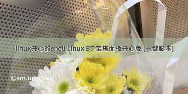 linux开心的shell Linux BT 宝塔面板开心版 [一键脚本]