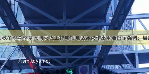 李克强对全国秋冬季森林草原防灭火工作电视电话会议作出重要批示强调：层层压实各方责