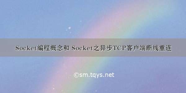 Socket编程概念和 Socket之异步TCP客户端断线重连