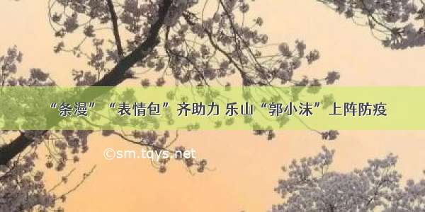 “条漫”“表情包”齐助力 乐山“郭小沫”上阵防疫