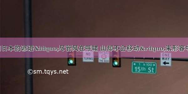 温家宝总理曾引用日本的谚语&ldquo;尽管风在呼啸 山却不会移动&rdquo;来形容中日战略互惠关系。