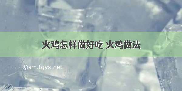 火鸡怎样做好吃 火鸡做法