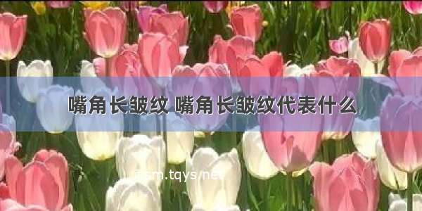 嘴角长皱纹 嘴角长皱纹代表什么