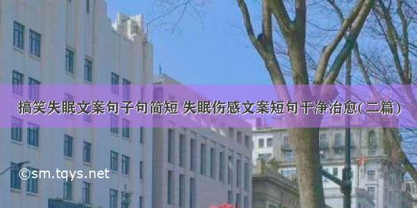 搞笑失眠文案句子句简短 失眠伤感文案短句干净治愈(二篇)