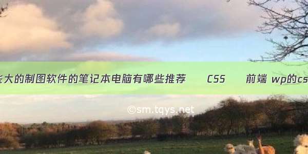 能流畅运行一些大的制图软件的笔记本电脑有哪些推荐 – CSS – 前端 wp的css字体控制代码