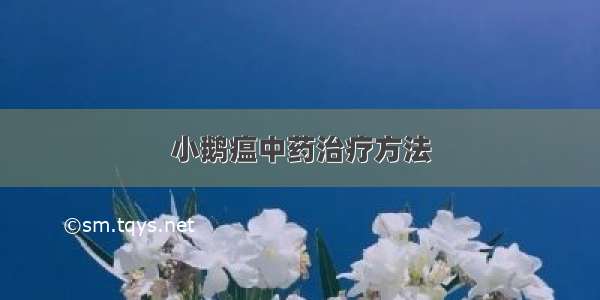 小鹅瘟中药治疗方法