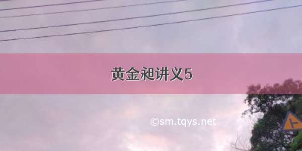 黄金昶讲义5