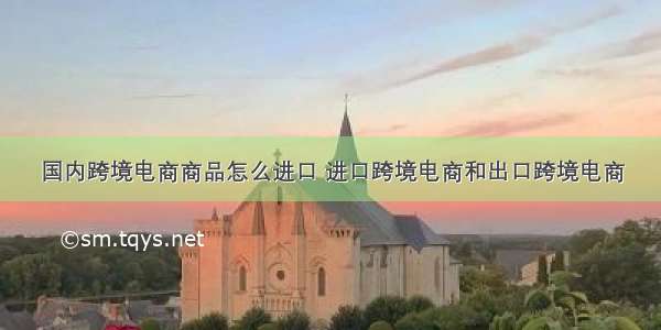 国内跨境电商商品怎么进口 进口跨境电商和出口跨境电商