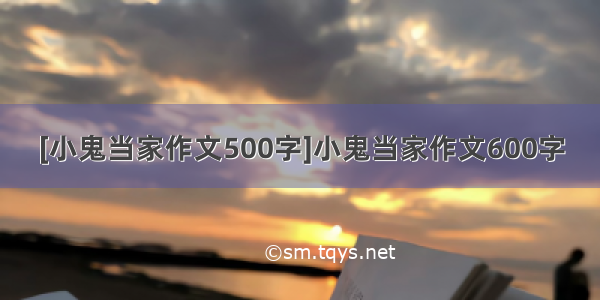 [小鬼当家作文500字]小鬼当家作文600字