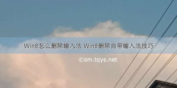 Win8怎么删除输入法 Win8删除自带输入法技巧