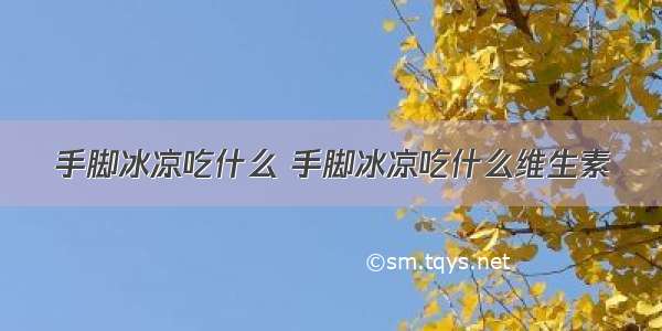 手脚冰凉吃什么 手脚冰凉吃什么维生素