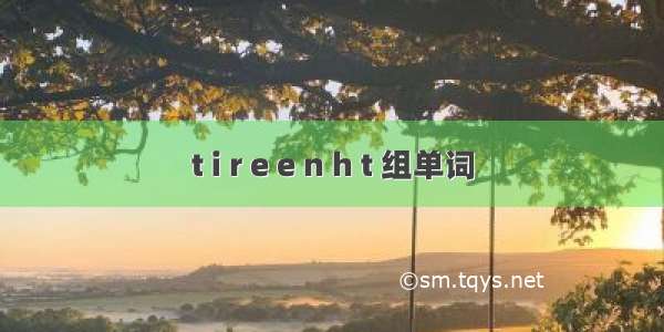 t i r e e n h t 组单词