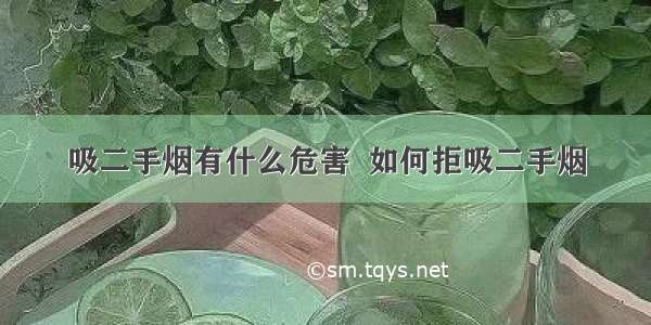 吸二手烟有什么危害  如何拒吸二手烟