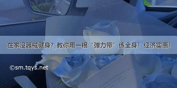 在家没器械健身？教你用一根“弹力带”练全身！经济实惠！