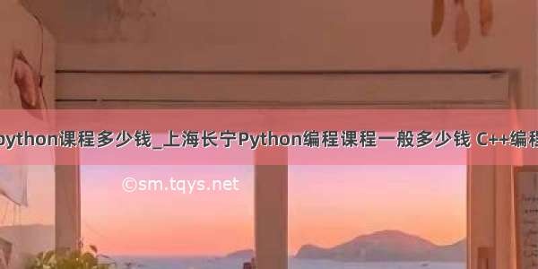 少儿python课程多少钱_上海长宁Python编程课程一般多少钱 C++编程课程