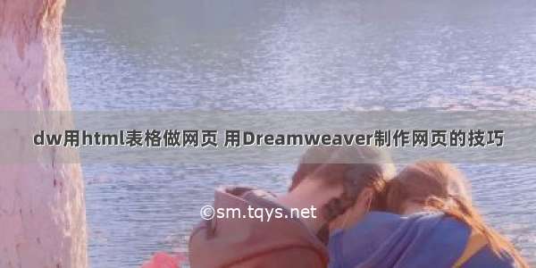 dw用html表格做网页 用Dreamweaver制作网页的技巧