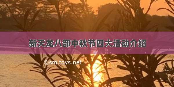 新天龙八部中秋节四大活动介绍