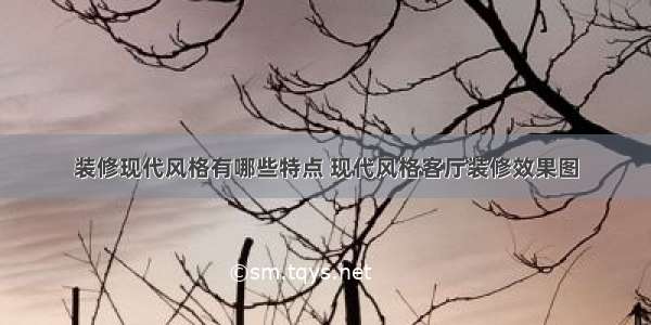 装修现代风格有哪些特点 现代风格客厅装修效果图