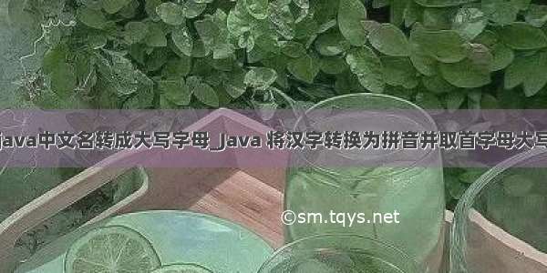 java中文名转成大写字母_Java 将汉字转换为拼音并取首字母大写