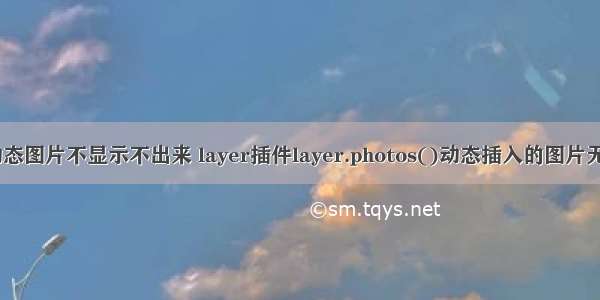 html怎么插动态图片不显示不出来 layer插件layer.photos()动态插入的图片无法正常显示...