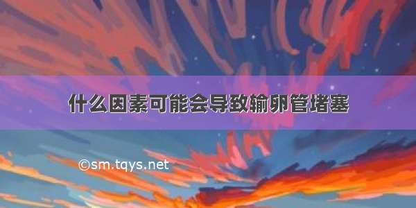 什么因素可能会导致输卵管堵塞