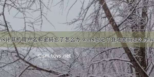 怎么修改win8计算机用户名和密码忘了怎么办 win8忘记了登陆密码怎么办|win8用户登入