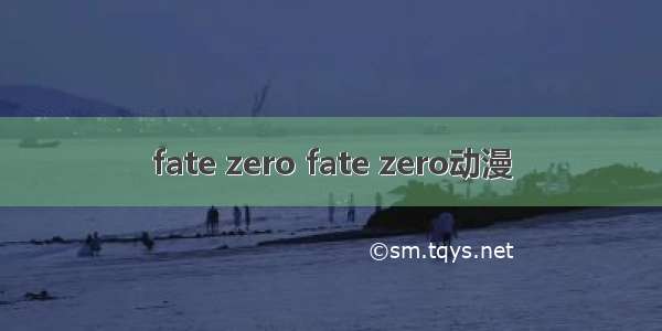 fate zero fate zero动漫