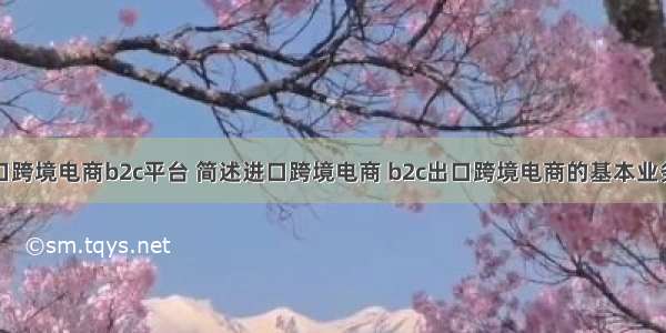 进出口跨境电商b2c平台 简述进口跨境电商 b2c出口跨境电商的基本业务流程