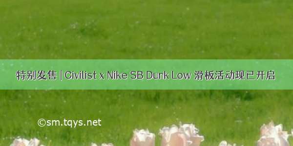 特别发售 | Civilist x Nike SB Dunk Low 滑板活动现已开启