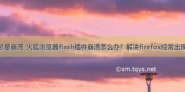 flash 火狐总是崩溃_火狐浏览器flash插件崩溃怎么办？解决firefox经常出现Adobe Fla