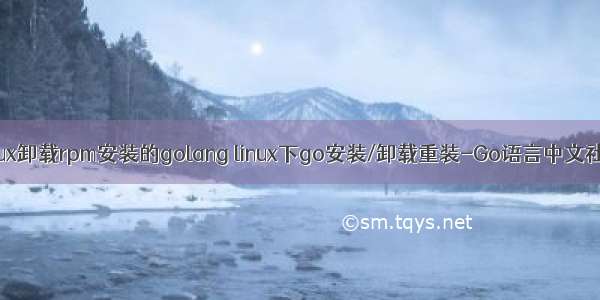 linux卸载rpm安装的golang linux下go安装/卸载重装-Go语言中文社区