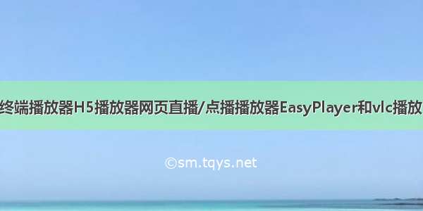 8K播放网络全终端播放器H5播放器网页直播/点播播放器EasyPlayer和vlc播放RTSP流地址不