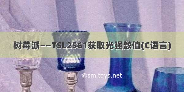 树莓派——TSL2561获取光强数值(C语言)