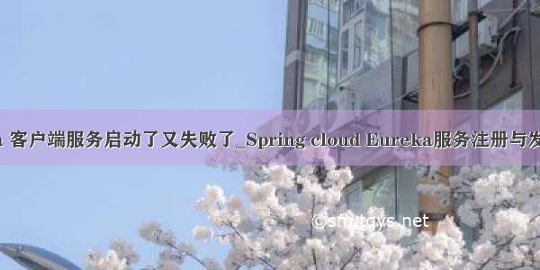 eureka 客户端服务启动了又失败了_Spring cloud Eureka服务注册与发现详解