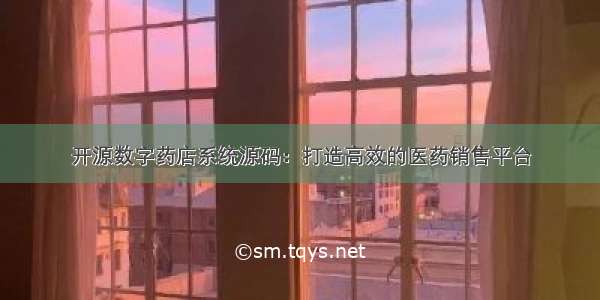 开源数字药店系统源码：打造高效的医药销售平台