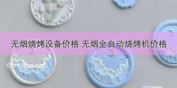 无烟烧烤设备价格 无烟全自动烧烤机价格