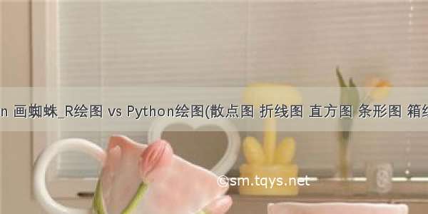 python 画蜘蛛_R绘图 vs Python绘图(散点图 折线图 直方图 条形图 箱线图 饼