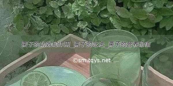 栗子的功效和作用_栗子的吃法_栗子的营养价值