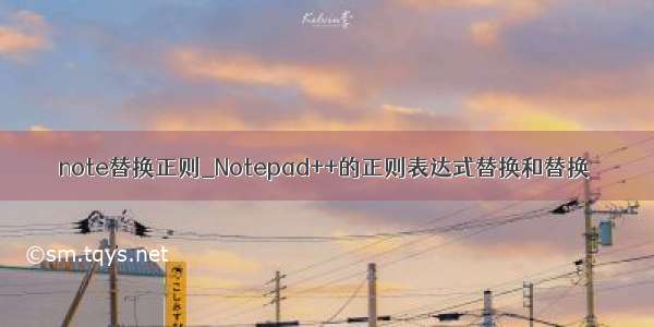 note替换正则_Notepad++的正则表达式替换和替换