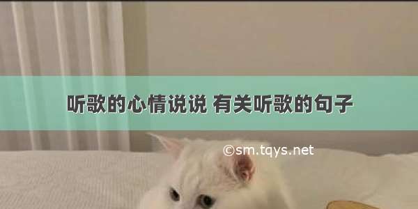 听歌的心情说说 有关听歌的句子