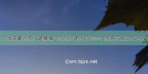 日本富豪为亲人建雕像 4亿元共建造了800个 游客只敢白天进去！