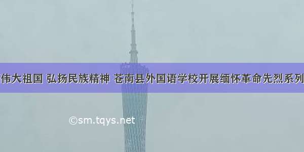 祝福伟大祖国 弘扬民族精神 苍南县外国语学校开展缅怀革命先烈系列活动