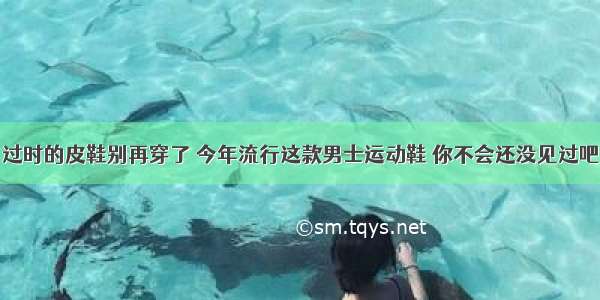 过时的皮鞋别再穿了 今年流行这款男士运动鞋 你不会还没见过吧