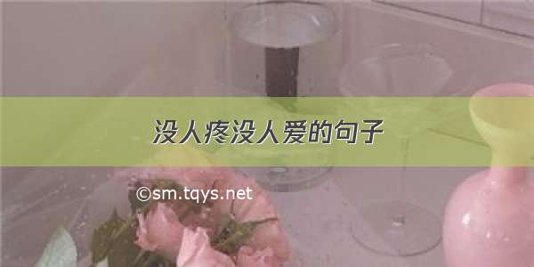 没人疼没人爱的句子