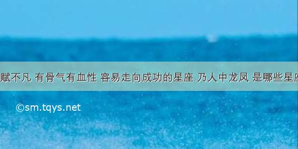 天赋不凡 有骨气有血性 容易走向成功的星座 乃人中龙凤 是哪些星座？