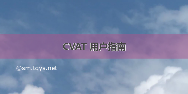 CVAT 用户指南