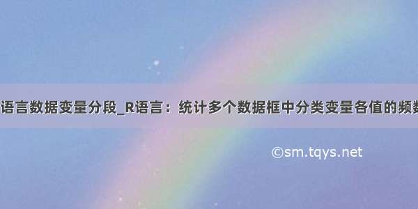 r语言数据变量分段_R语言：统计多个数据框中分类变量各值的频数