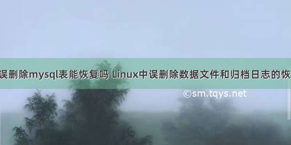 linux 误删除mysql表能恢复吗 Linux中误删除数据文件和归档日志的恢复方法