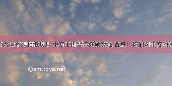 中方发威！5大国军舰相继现身 中方不再警告强硬驱逐 普京：你们对中方的实力一无所知